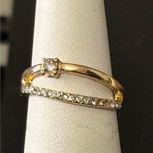 Gold and diamond accent ring